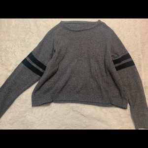 Salt and pepper brandy melville top (one size)